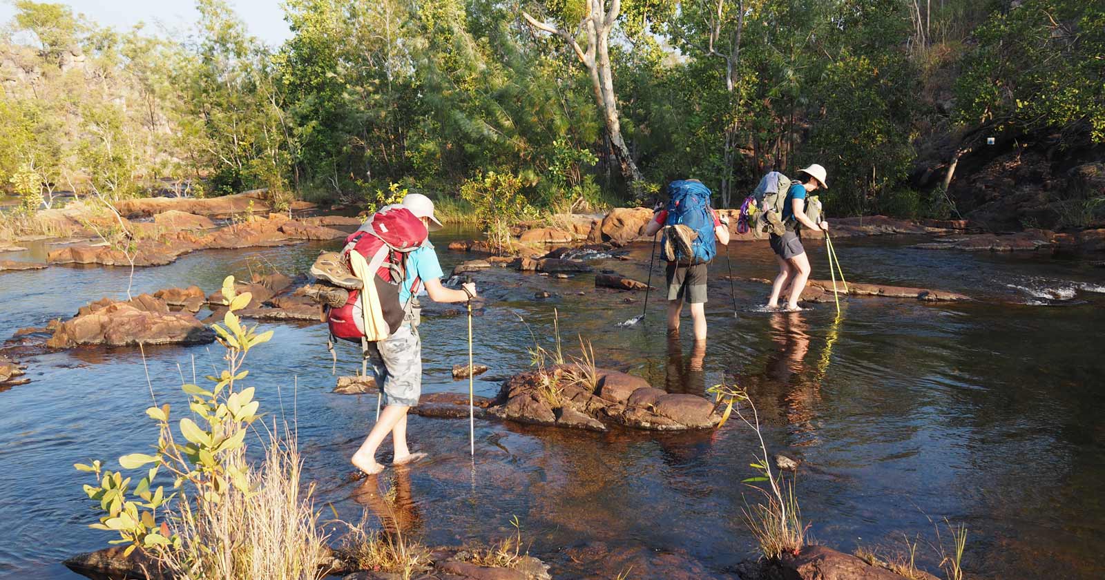 Choosing footwear for river crossings