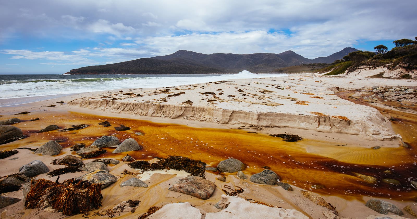 majestic beauty of Freycinet's granite mountains and sandy beaches