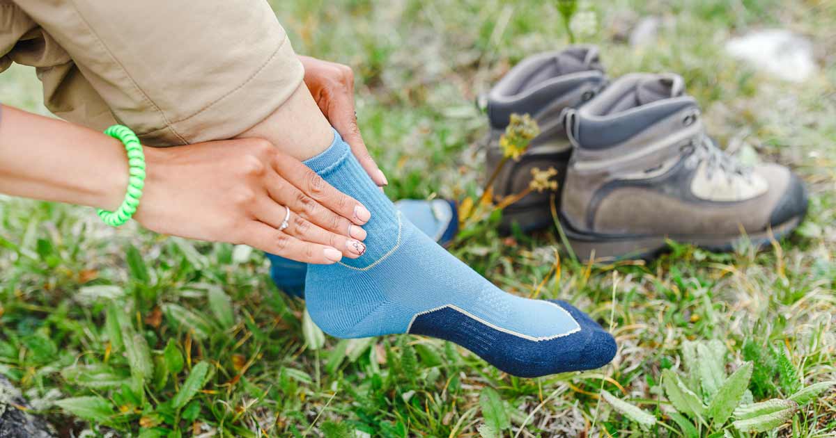 Opt for hiking-specific socks with seamless construction